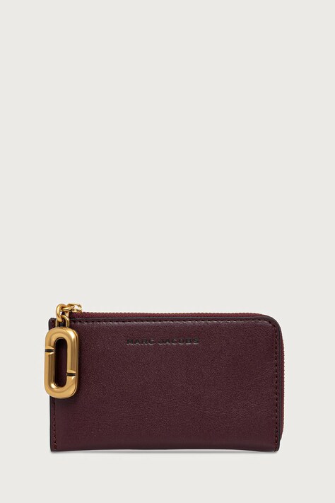 MARC JACOBS Portfel damski skórzany TOP ZIP MULTI WALLET bordowy 2P6SMP018S01