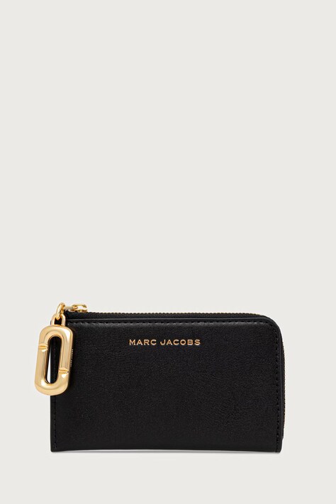 MARC JACOBS Portfel damski skórzany TOP ZIP MULTI WALLET czarny 2P6SMP018S01