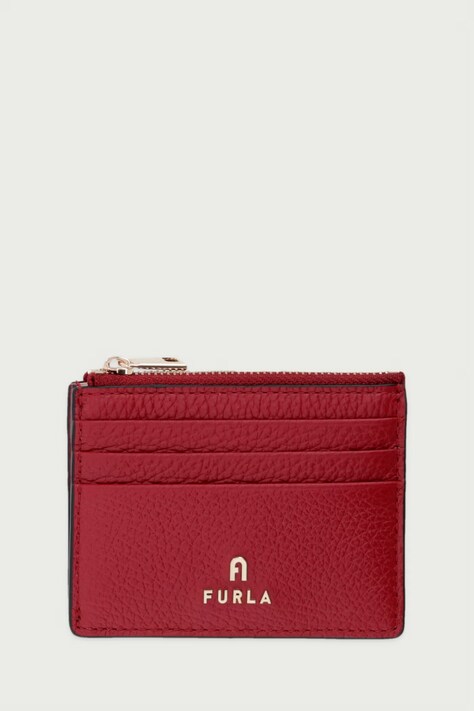 Furla Etui na karty damskie skórzane Camelia S czerwone WP00388.HSF000.CGQ00