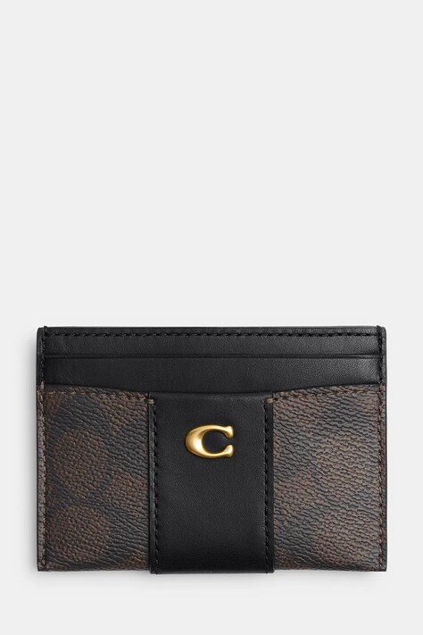 Coach Etui na karty damskie czarne CFY56