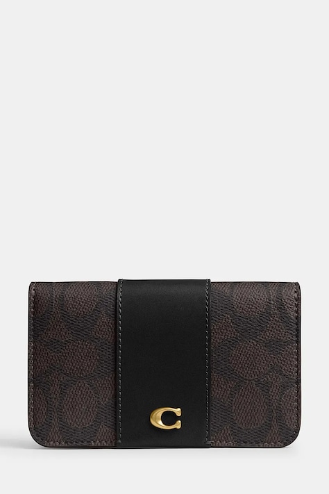 Coach Etui na karty damskie czarne CFY63
