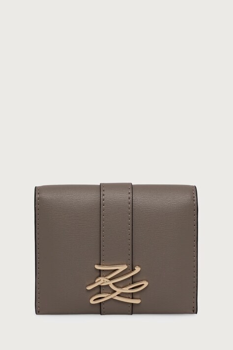 Karl Lagerfeld Etui na karty damskie brązowe B4W32014