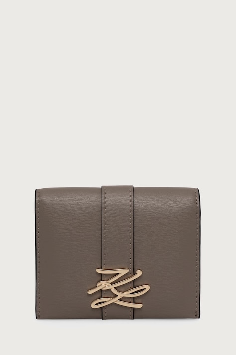 Karl Lagerfeld Etui na karty damskie brązowe B4W32014