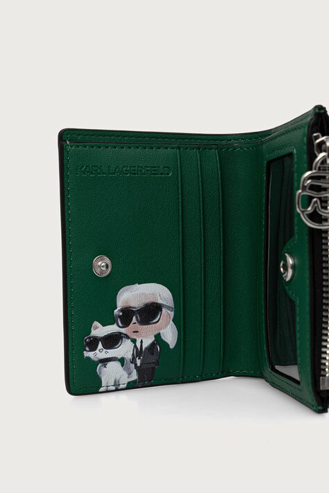 Karl Lagerfeld гаманець жіночий зі штучної шкіри — AW26-PFDZNA, чорний — фото 3