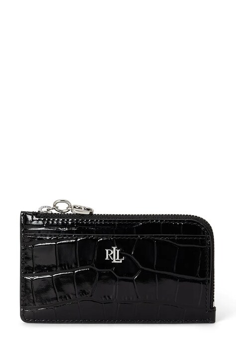 Lauren Ralph Lauren Etui na karty damskie czarne 432P18695