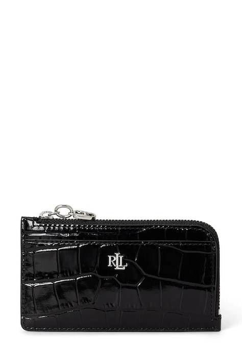 Lauren Ralph Lauren Etui na karty damskie czarne 432P18695