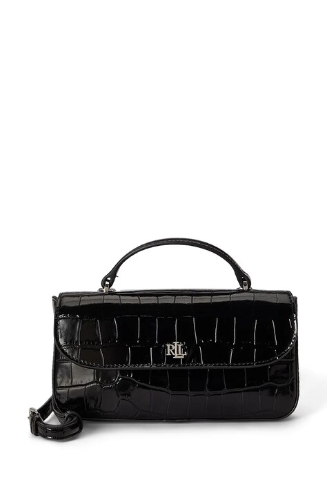 Lauren Ralph Lauren Kopertówka damska skórzana czarna 432P18681
