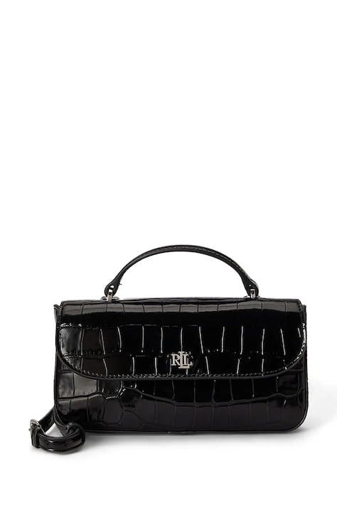 Lauren Ralph Lauren Kopertówka damska skórzana czarna 432P18681