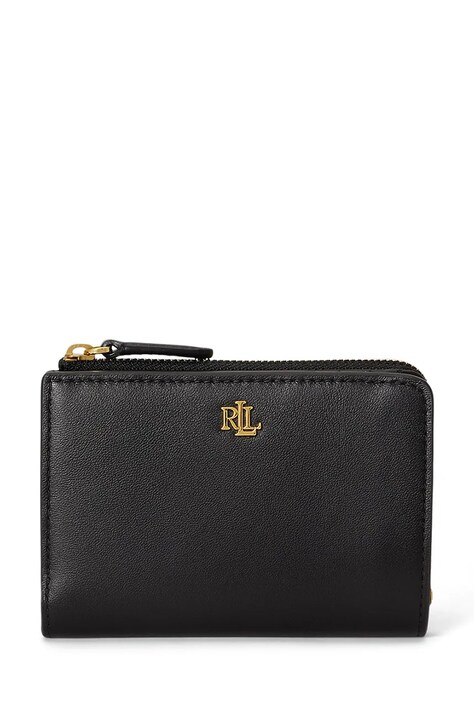 Lauren Ralph Lauren Portfel damski skórzany czarny 432P16735
