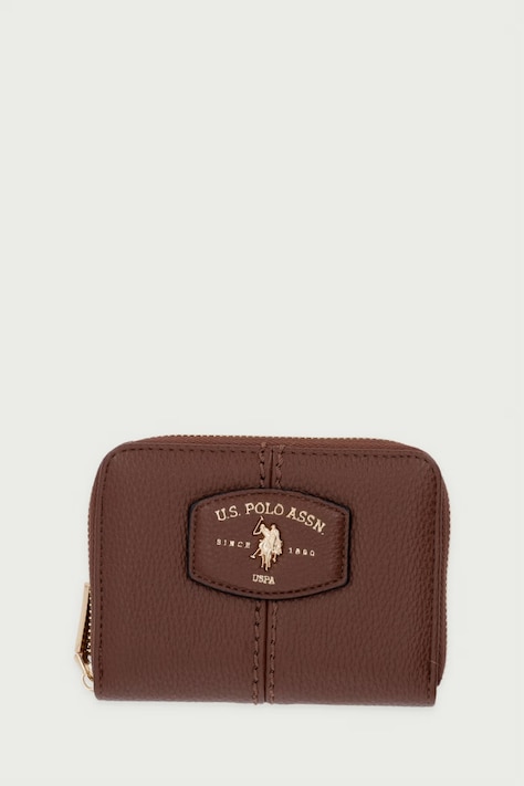U.S. Polo Assn. Portfel damski z imitacji skóry CHESTNUT brązowy WIU269340WVP