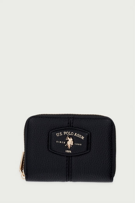 U.S. Polo Assn. Portfel damski z imitacji skóry CHESTNUT czarny WIU269340WVP