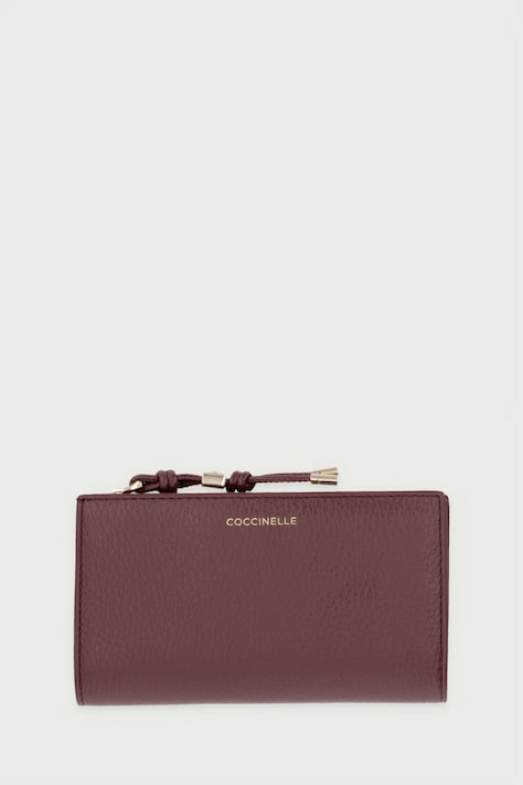Coccinelle Portfel damski skórzany bordowy E2 VKP 11 F1 01