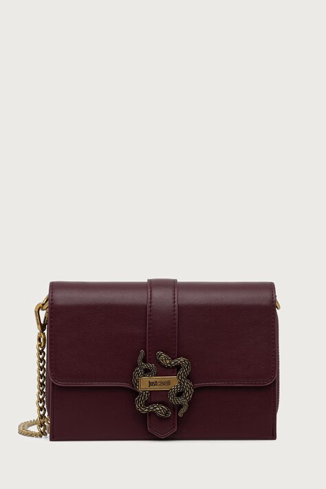 Just Cavalli torebka crossbody damska z imitacji skóry bordowa 81RA5PA6 ZSA89