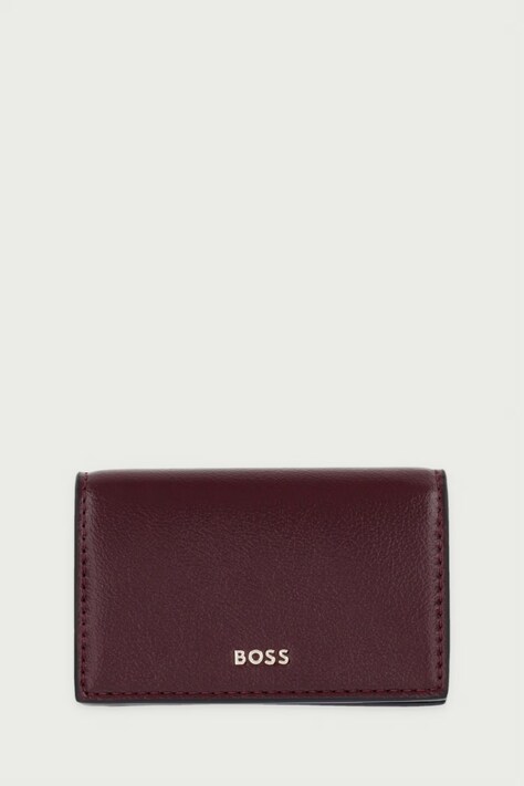 BOSS Portfel z imitacji skóry Sandy Flap C.Holder fioletowy 50573329