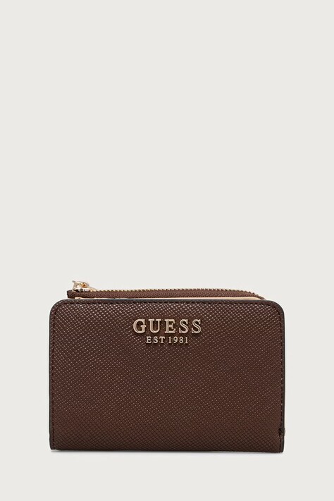 Guess portfel damski z imitacji skóry DANIELLE brązowy SWZG22 27156