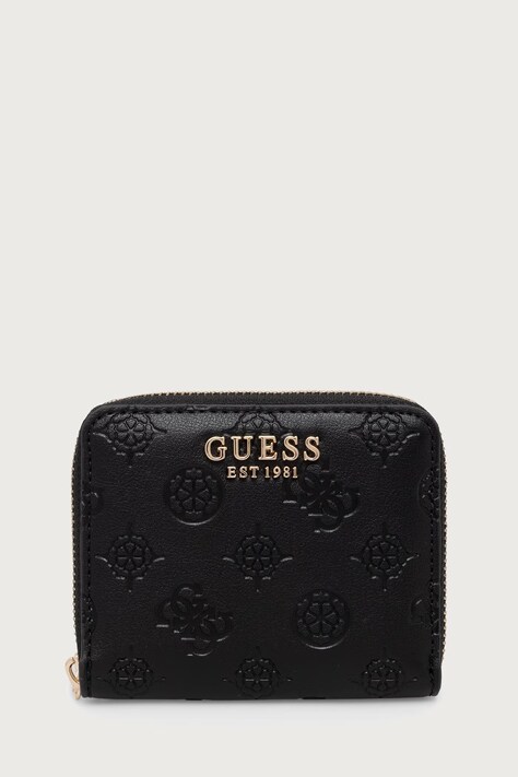 Guess portfel damski z imitacji skóry CARMELLA czarny SWPD22 25137