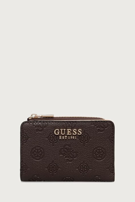 Guess portfel damski z imitacji skóry BLAKE brązowy SWPD22 22156