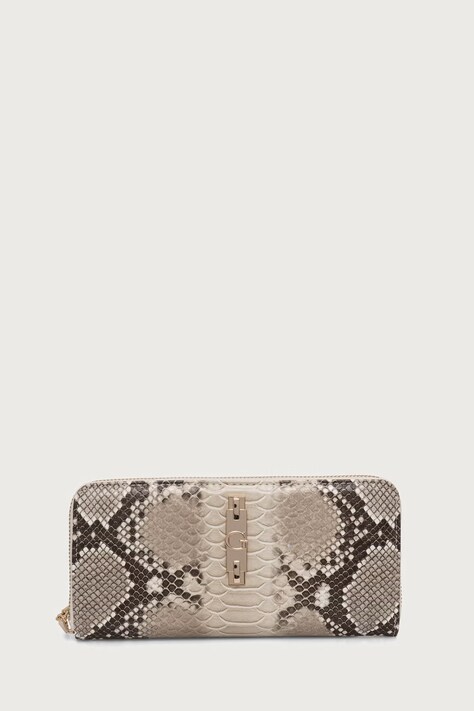 Guess portfel damski z imitacji skóry YVONNE beżowy SWKG23 29146