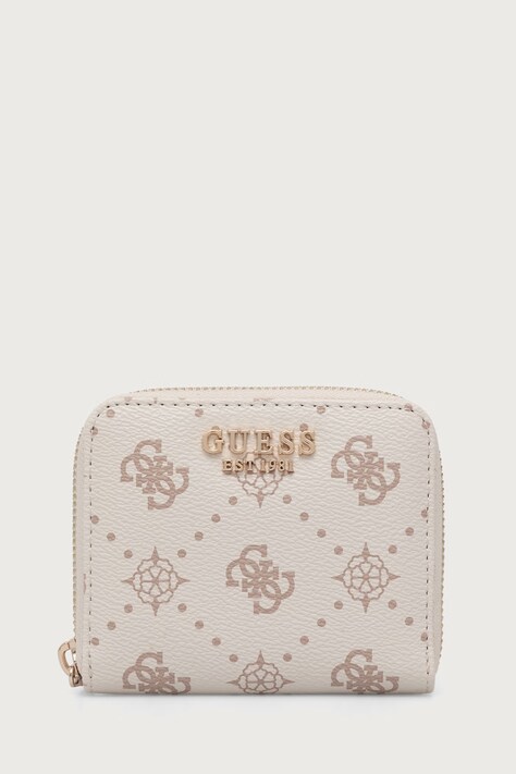 Guess portfel damski z imitacji skóry ALLEGRA beżowy SWGP24 89137