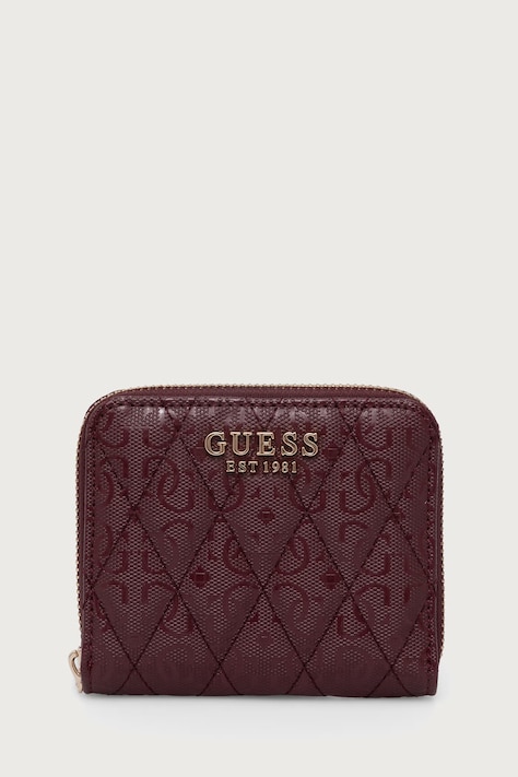 Guess portfel damski z imitacji skóry TAMARA bordowy SWGG23 23137