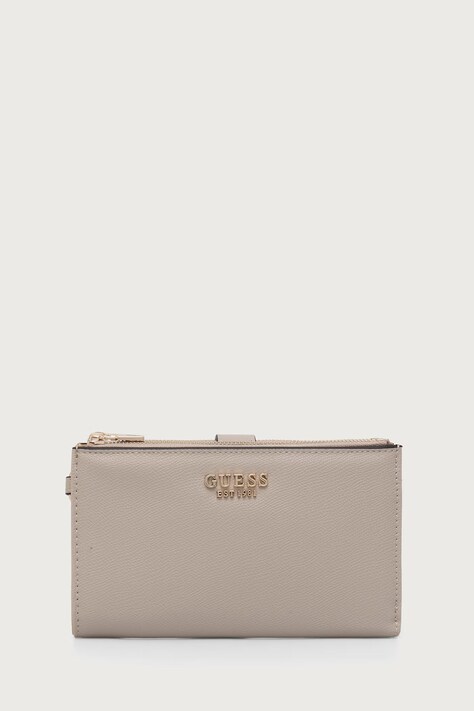 Guess portfel damski z imitacji skóry AMORETTE beżowy SWBG78 98157