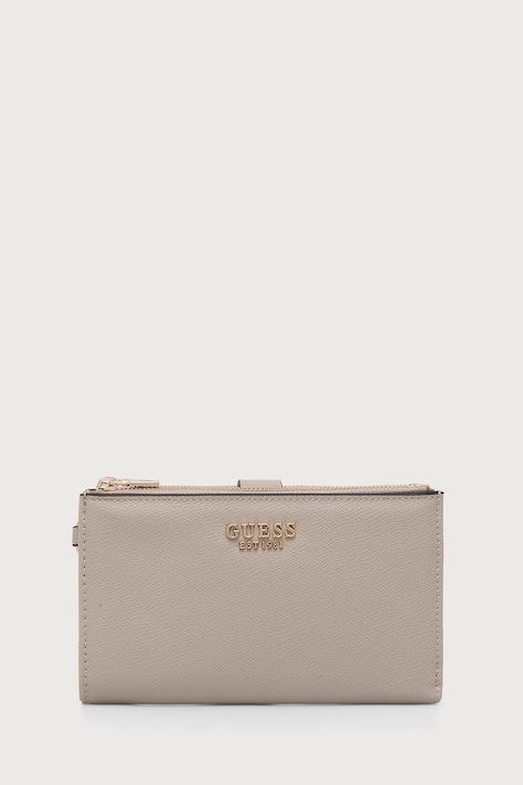 Guess portfel damski z imitacji skóry AMORETTE beżowy SWBG78 98157