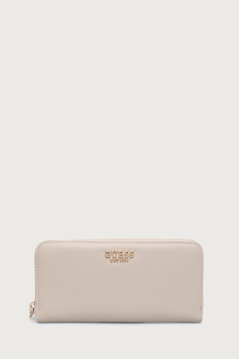 Guess portfel damski z imitacji skóry AMORETTE beżowy SWBG78 98146