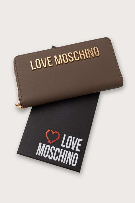 Love Moschino гаманець жіночий — AW26-PFDZRB, коричневий — фото 4