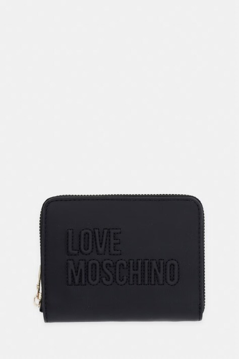 Love Moschino portfel damski z imitacji skóry czarny JC5502PP1PLE0000