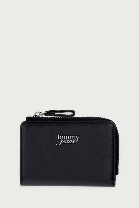 Tommy Jeans Novčanik za žene od imitacije kože crni AW0AW19071