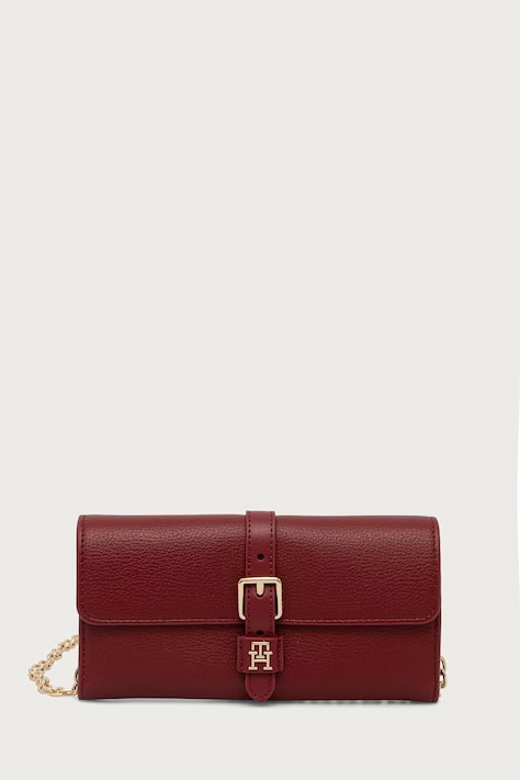 Tommy Hilfiger Πορτοφόλι γυναικείο από απομίμηση δέρματος μπορντό AW0AW19268
