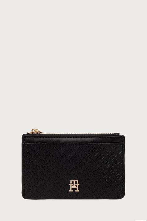 Tommy Hilfiger Novčanik za žene od imitacije kože crni AW0AW19166