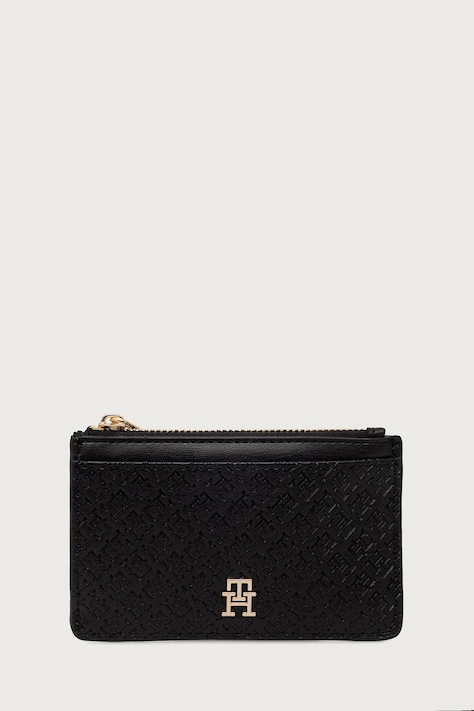 Tommy Hilfiger Novčanik za žene od imitacije kože crni AW0AW19166