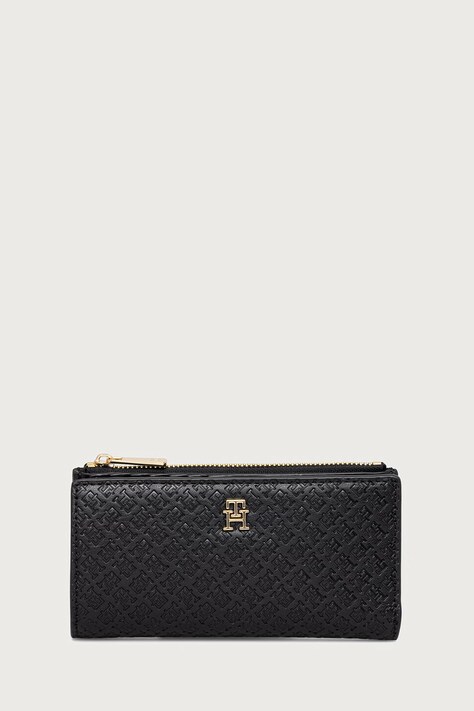 Tommy Hilfiger πορτοφόλι γυναικείο από απομίμηση δέρματος μαύρο AW0AW18989