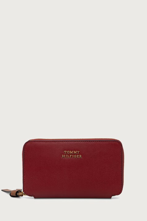Tommy Hilfiger Novčanik za žene kožni bordo AW0AW18939