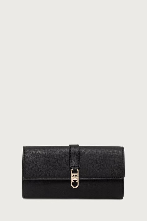 Tommy Hilfiger Novčanik za žene od imitacije kože crni AW0AW18935