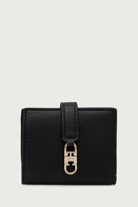 Tommy Hilfiger Novčanik za žene od imitacije kože crni AW0AW18934