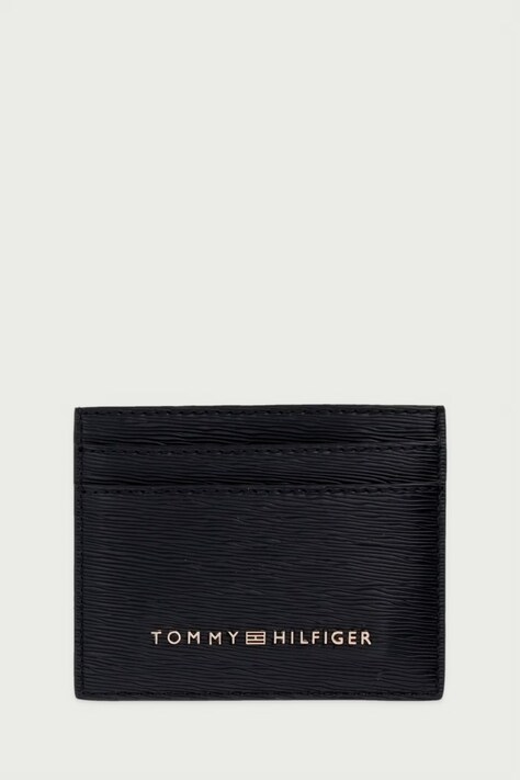 Tommy Hilfiger Puzdro na karty dámske z imitácie kože čierne AW0AW18931