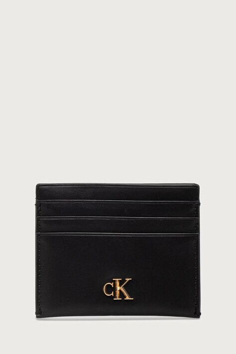Calvin Klein etui za kartice za žene kožno crno LV04F1229G