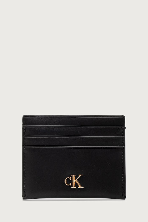Calvin Klein etui za kartice za žene kožno crno LV04F1229G