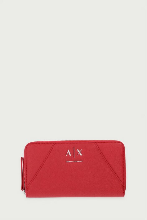 Armani Exchange Portfel damski z imitacji skóry bordowy XW000359 AF26569