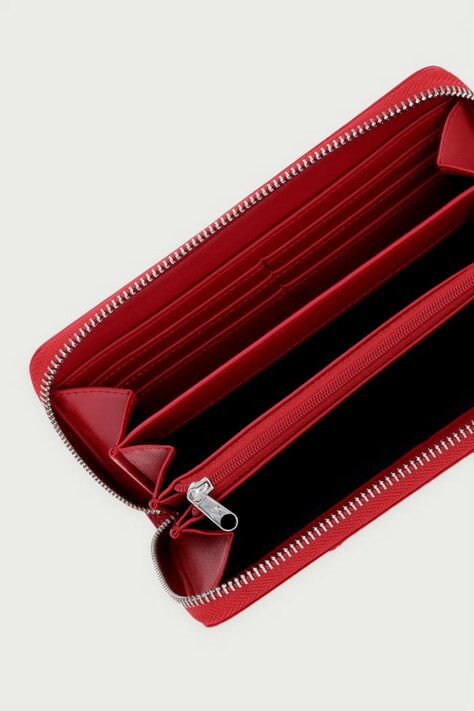 Armani Exchange Portfel damski z imitacji skóry bordowy XW000359 AF26569