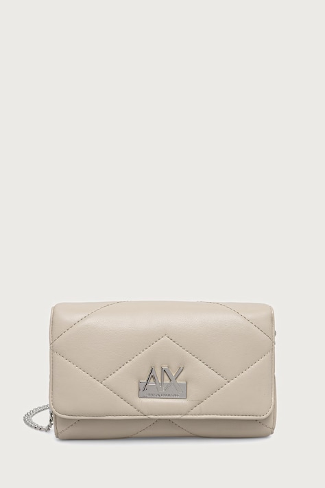 Armani Exchange Peňaženka dámska z imitácie kože béžová XW000358 AF26568