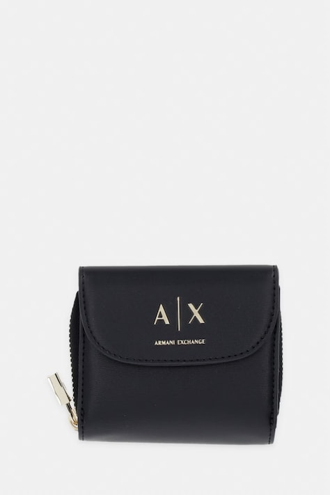 Armani Exchange denarnica ženska iz umetnega usnja črna XW003312 AF28605