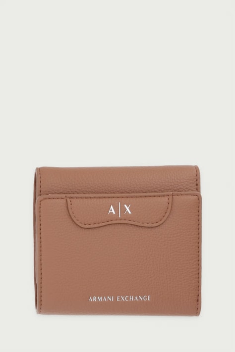 Armani Exchange Portfel damski z imitacji skóry beżowy XW002819 AF26578
