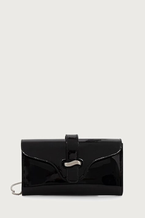 Emporio Armani Kopertówka damska skórzana czarna EW004420 AF25357