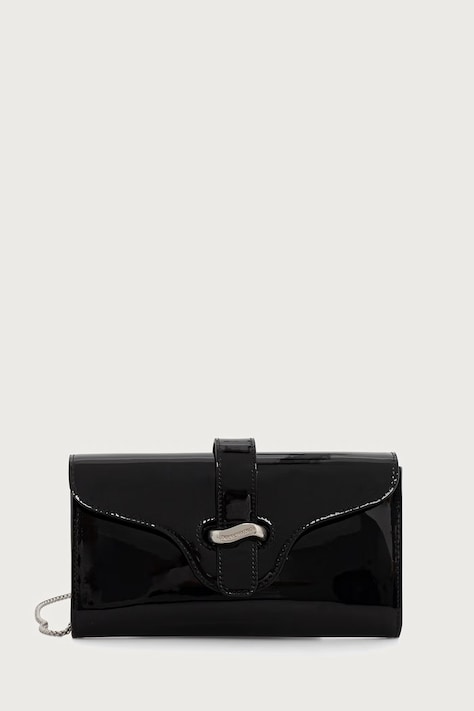 Emporio Armani Kopertówka damska skórzana czarna EW004420 AF25357