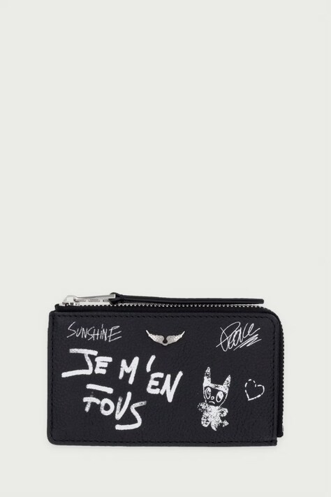 Zadig&Voltaire Πορτοφόλι γυναικείο δερμάτινο μαύρο LWSG03809