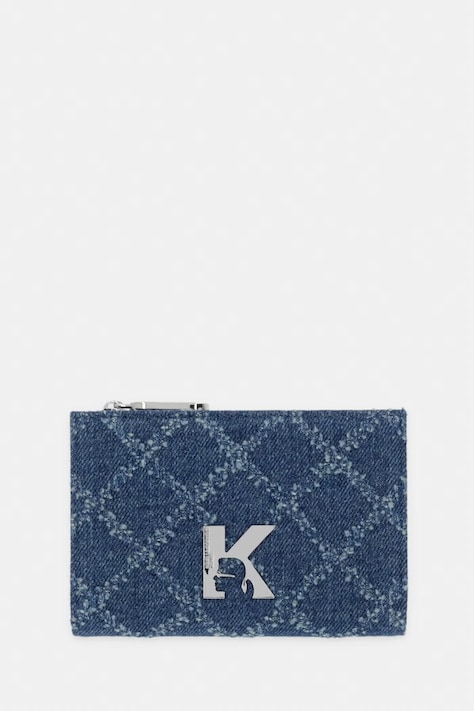 Karl Lagerfeld Jeans портфейл дамски от деним син B3W32081