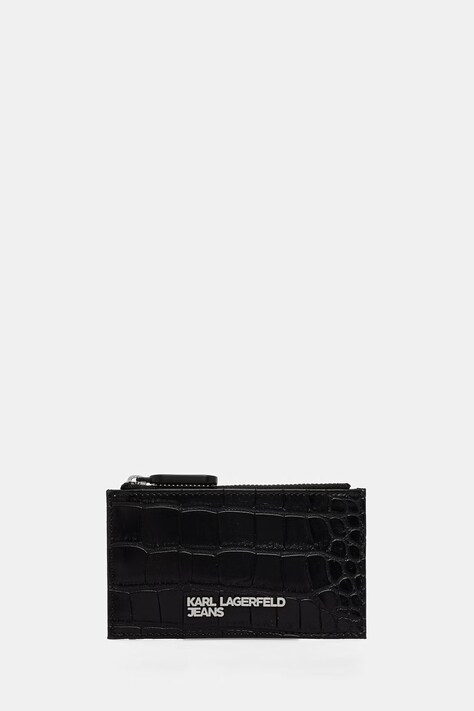 Karl Lagerfeld Jeans pouzdro na klíče dámské z imitace kůže černé B3W32052
